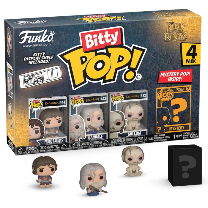 Funko El Señor de los Anillos Blister 4 figuras Bitty POP Frodo 2,2cm Coleccionables
