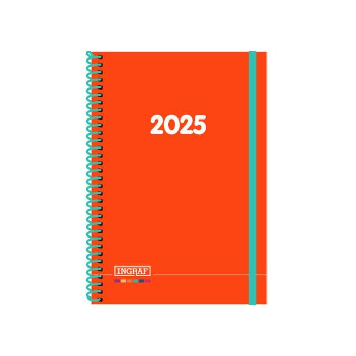 AGENDA 2025 MEDITERRANEO DIA/PAGINA 15x21 COL.SURTIDOS ESPIRAL CASTELLANO INGRAF 355430 3