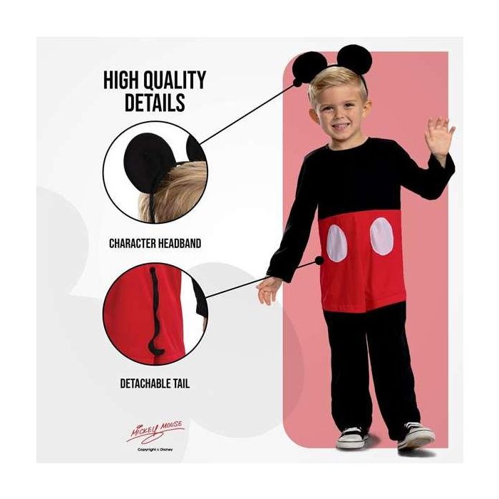 Disfraz infantil disney mickey classic talla. 3-4 años 4 Disfraz infantil disney mickey classic talla. 3-4 años 4