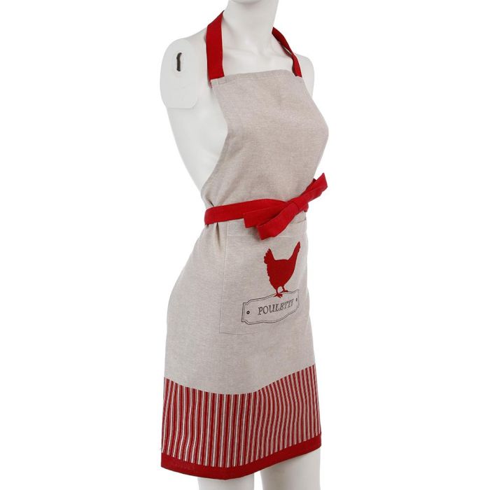 Delantal gourmet modelo poulette 60x80cm 1 Delantal gourmet modelo poulette 60x80cm 1