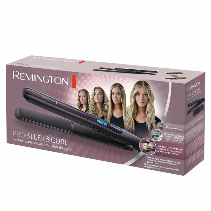 Plancha para el Pelo Remington Pro-Sleek & Curl S6505/ Negro 16 Plancha para el Pelo Remington Pro-Sleek & Curl S6505/ Negro 16