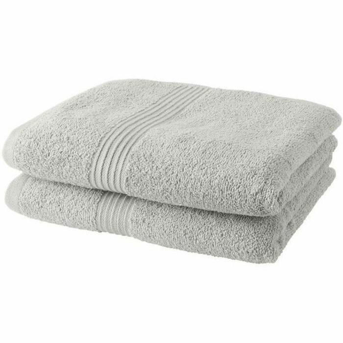 Today TOD3574641225421 Juego de 2 Toallas 100% Algodón 50x90 cm Color Tiza