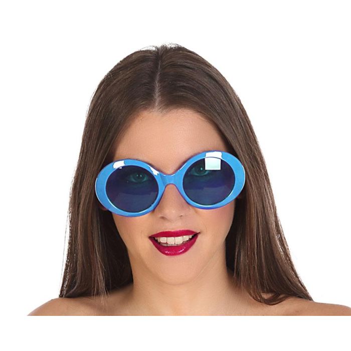 Gafas Carnaval Azul Mujer Adulto