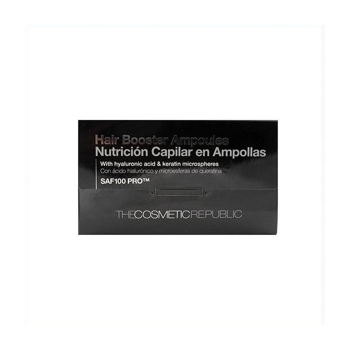 The Cosmetic Republic Saf100 Pro Ampollas (10x3 Ml) Enriquecido con Vitaminas B C E Ácido Hialurónico y Microesferas de Queratina para Cabello Grueso Fuerte y Sano