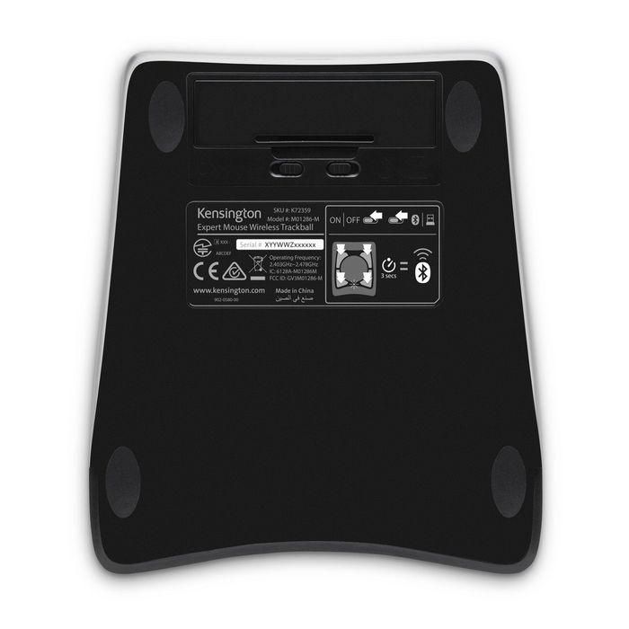 Kensington ExpertMouse Trackball Inalámbrico, Óptico, RF Wireless + Bluetooth, 400 DPI, Ambidextro, Negro 1