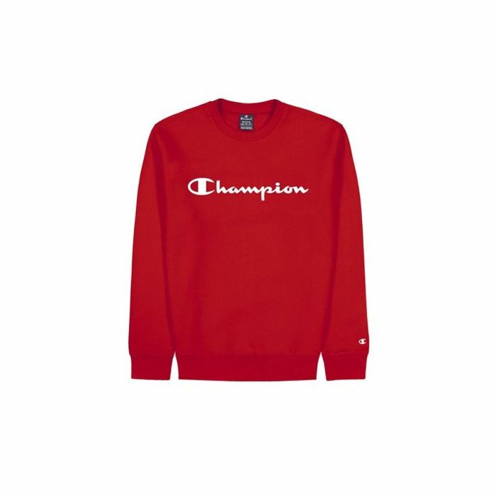 Sudadera con Capucha Hombre Champion Crewneck Blanco Rojo S 0 Sudadera con Capucha Hombre Champion Crewneck Blanco Rojo S 0