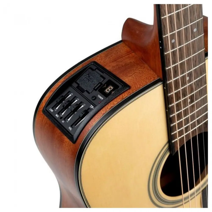 Takamine Guitarra Electroacústica Dreadnought GLD12E NS Natural (Tep3) - Tapa de Abeto y Okume 1