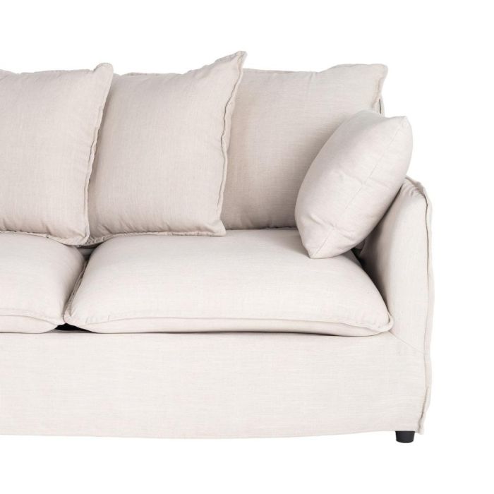 Sofá Chaise Longue Beige Dm-Tejido Salón 254 X 158 X 84 cm