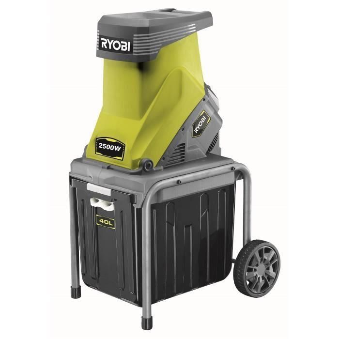 RYOBI Shredder 2500W - Portacuchillas - Contenedor 40L RYOBI Shredder 2500W - Portacuchillas - Contenedor 40L