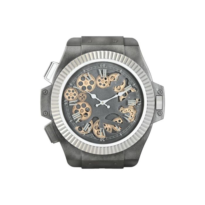 Reloj de Pared Home ESPRIT Negro Plateado Hierro Reloj de Pared Home ESPRIT Negro Plateado Hierro