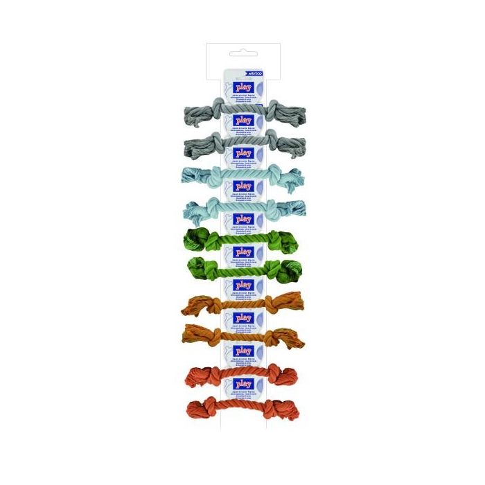 Nayeco Cuerda Dental Ristra para Perros, Juguete Suave, Higiene Bucal y Fortalecimiento Mandíbula, 27,5 cm, 10 Unidades 0 Nayeco Cuerda Dental Ristra para Perros, Juguete Suave, Higiene Bucal y Fortalecimiento Mandíbula, 27,5 cm, 10 Unidades 0