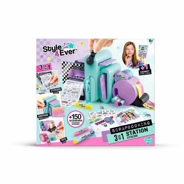 Canal Toys Estudio de Scrapbooking 3 en 1 con más de 150 accesorios para personalizar libreta, cartas y decoración habitación - Edad 3+ años 2 Canal Toys Estudio de Scrapbooking 3 en 1 con más de 150 accesorios para personalizar libreta, cartas y decoración habitación - Edad 3+ años 2