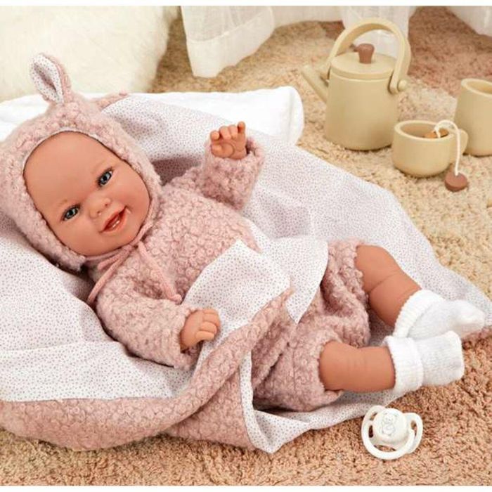 Muñeca elegance babyto rosa con manta (muñeca de peso) 35 cm cuerpo blando 1 Muñeca elegance babyto rosa con manta (muñeca de peso) 35 cm cuerpo blando 1