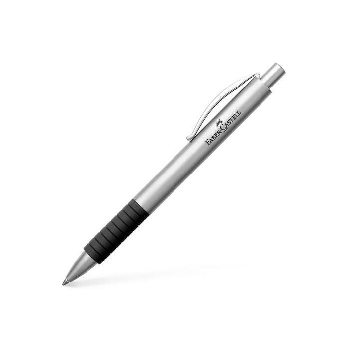 Faber Castell Bolígrafo Essentio Metal B Tinta Negra Recargable Cromo Mate Faber Castell Bolígrafo Essentio Metal B Tinta Negra Recargable Cromo Mate