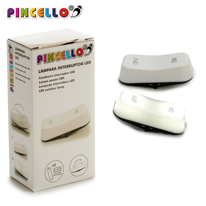 Lampara Plastico Led Interruptor On Off Pincello 7X5CM (12 Unidades) 2 Lampara Plastico Led Interruptor On Off Pincello 7X5CM (12 Unidades) 2