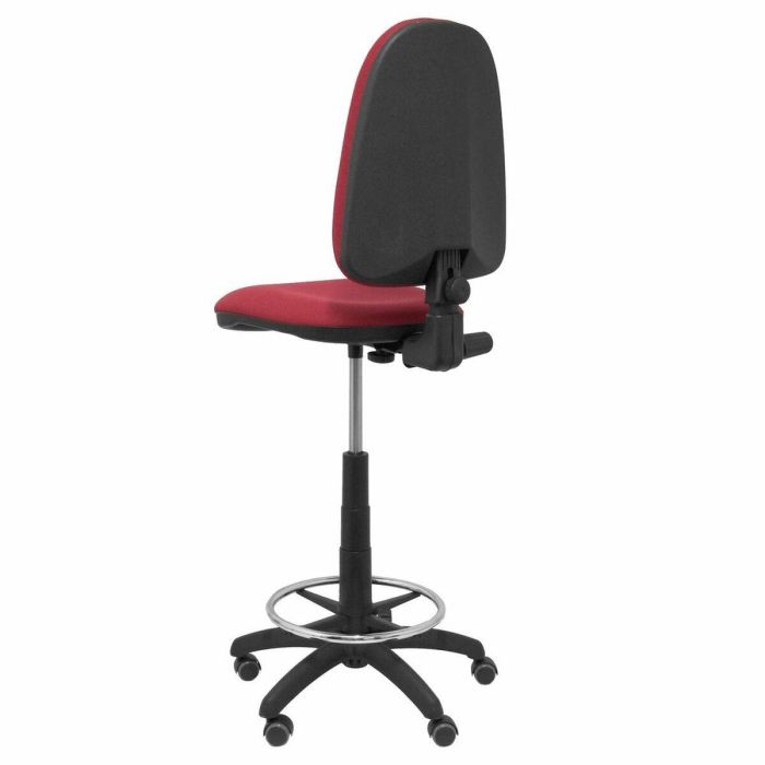 Taburete Ayna bali Piqueras y Crespo T04CP Rojo Granate PVC 2