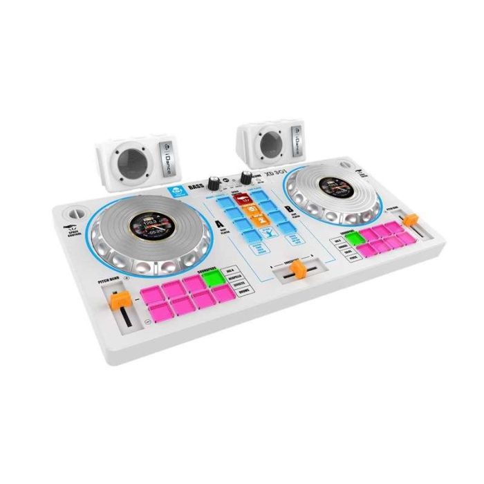 Mesa de mezclas de dj con karaoke y 2 altavoces blanco 5x5,52x25,8 cm - modelos surtidos Mesa de mezclas de dj con karaoke y 2 altavoces blanco 5x5,52x25,8 cm - modelos surtidos