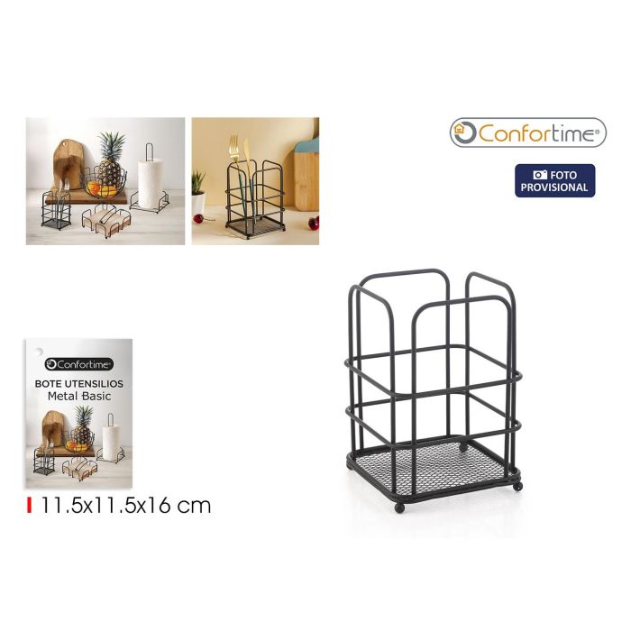 Inde Bote Utensilios Metal Basic Confortime - 11.5 cm x 16 cm x 11.5 cm (12 Unidades) Inde Bote Utensilios Metal Basic Confortime - 11.5 cm x 16 cm x 11.5 cm (12 Unidades)