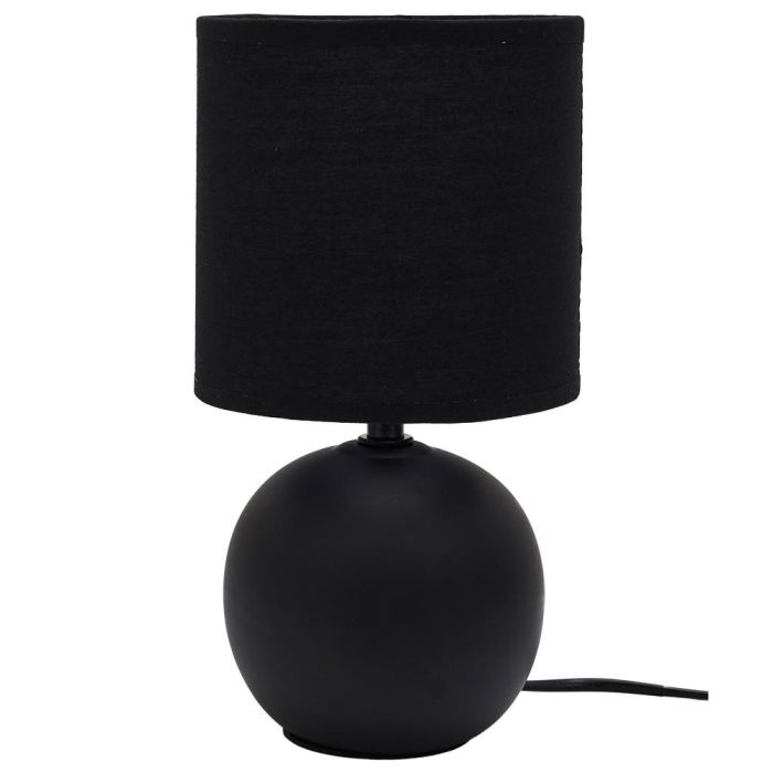 Lámpara Mesa Cerámica Negra Home Deco Factory 0 Lámpara Mesa Cerámica Negra Home Deco Factory 0