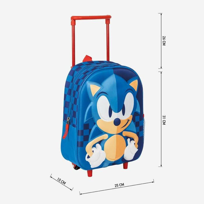 Mochila infantil trolley 3D sonic 25.0 x 31.0 x 10.0 cm 4