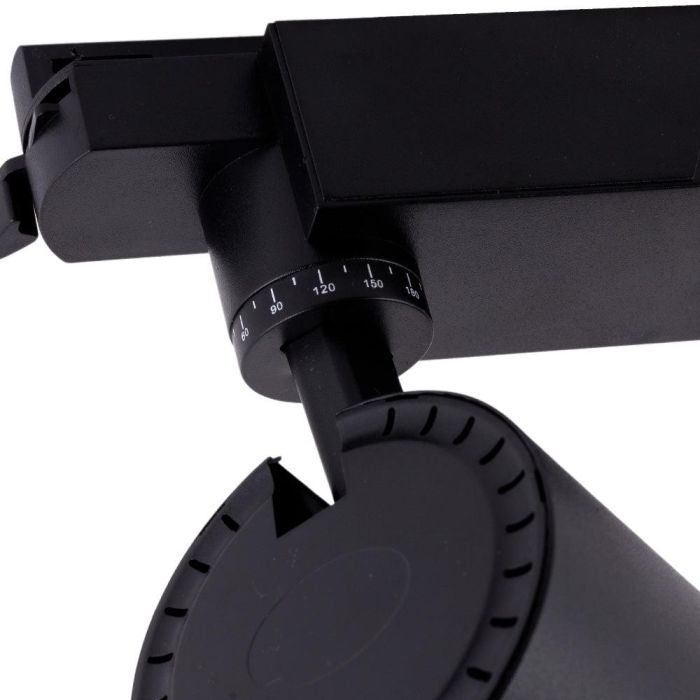 Foco Carril LED 30W 2700Lm CRI90 4200K Monofásico Antideslumbrante HO-FC-30W-AD-B-W 40000H Negro