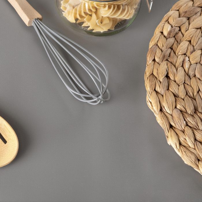 Emuca Esterilla antideslizante para cajones, Efecto textil, longitud 20m x 480mm, Plástico, Gris 2