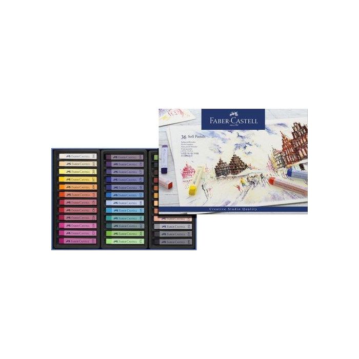 Tiza Goldfaber Pastel Blando Caja De 36 (Set de 3)