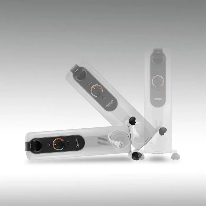 Delonghi DEL8004399021501 Radiador de Aceite 1500 W Móvil Hasta 45 m² con Función Antihielo Gris 2