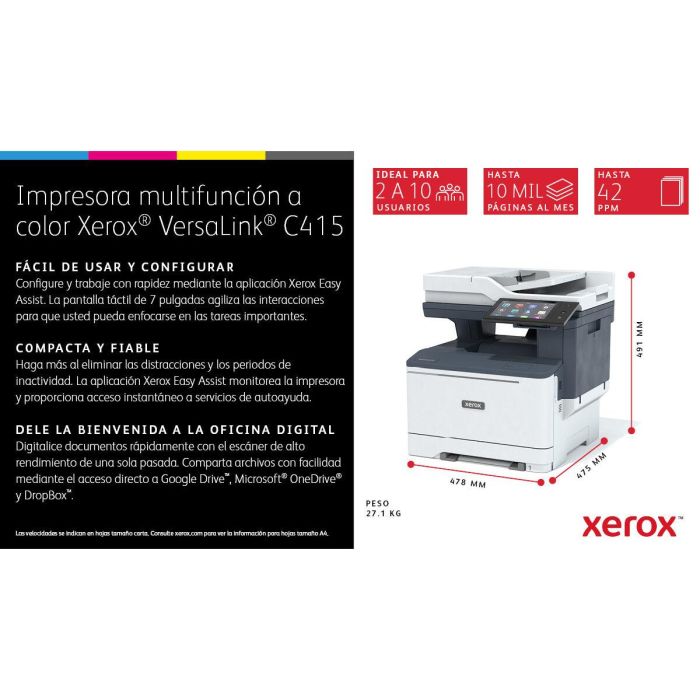 Impresora Multifunción Xerox C415V_DN 11