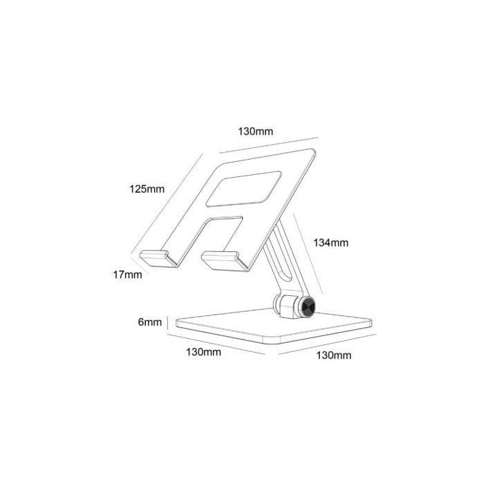 Aisens Soporte de Sobremesa Tamaño XXL Ajustable 2 Pivotes para Móvil y Tablet, Gris 3 Aisens Soporte de Sobremesa Tamaño XXL Ajustable 2 Pivotes para Móvil y Tablet, Gris 3