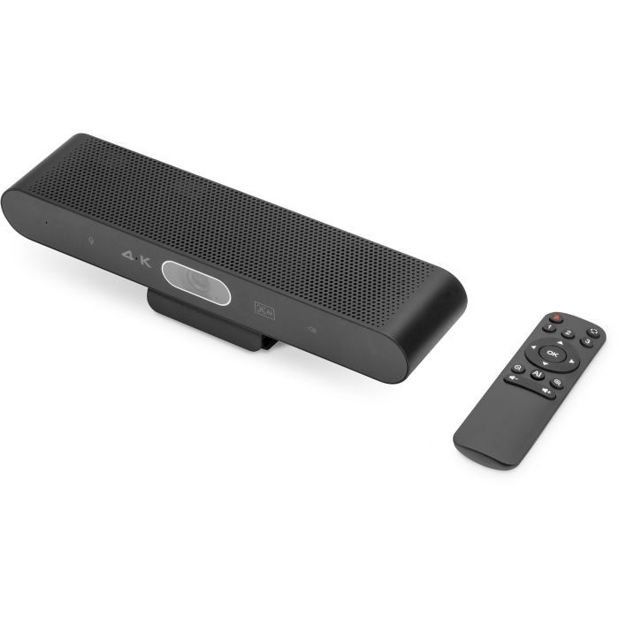 Digitus Barra de Video Mini para Videoconferencia 4K All-In-One con Auto-Seguimiento y Cancelación de Ruido