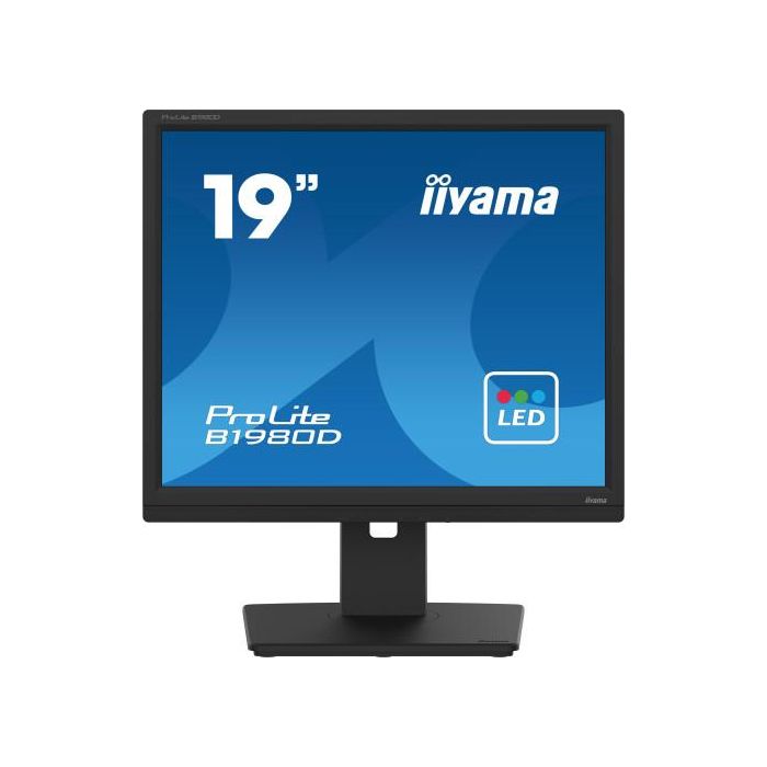 iiyama ProLite B1980D-B5 pantalla para PC 48,3 cm (19") 1280 x 1024 Pixeles SXGA LCD Negro