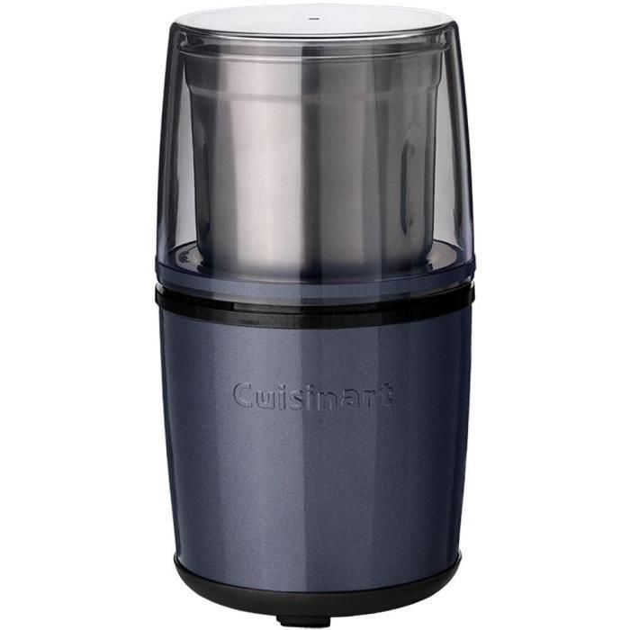 Cuisinart CUI3030050152517 Molinillo de Especias, Eléctrico con Accionamiento por Pulsos, 2 Recipientes con Tapa, Azul Medianoche