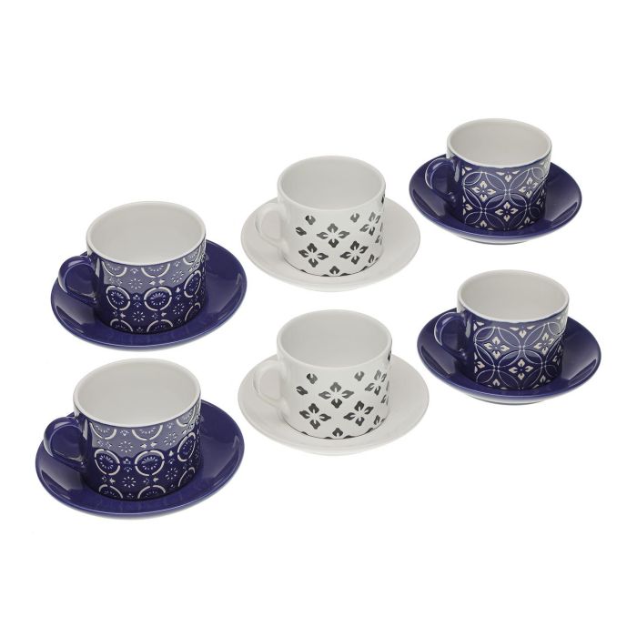 Set 6 Tazas Té C/Plato Regina Versa 8X6CM (2 Unidades) Set 6 Tazas Té C/Plato Regina Versa 8X6CM (2 Unidades)