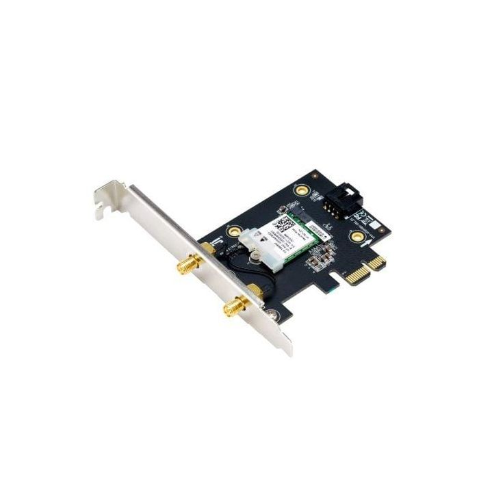 Tarjeta de Red Inalámbrica-PCI Express Asus PCE-AX1800/ 1800Mbps/ 2.4/5GHz 1 Tarjeta de Red Inalámbrica-PCI Express Asus PCE-AX1800/ 1800Mbps/ 2.4/5GHz 1