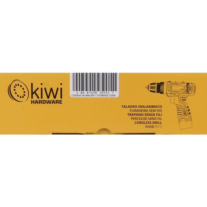 Kiwi Taladro Inalambrico 12V 13Ah 650Rpm 19.5 cm (Largo) x 5.5 cm (Ancho) x 21 cm (Alto) 11.28 kg 5