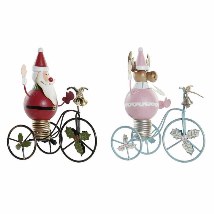 Decoracion Navidad Tradicional DKD Home Decor Rojo Azul Celeste 9 x 19 x 15 cm (2 Unidades) Decoracion Navidad Tradicional DKD Home Decor Rojo Azul Celeste 9 x 19 x 15 cm (2 Unidades)