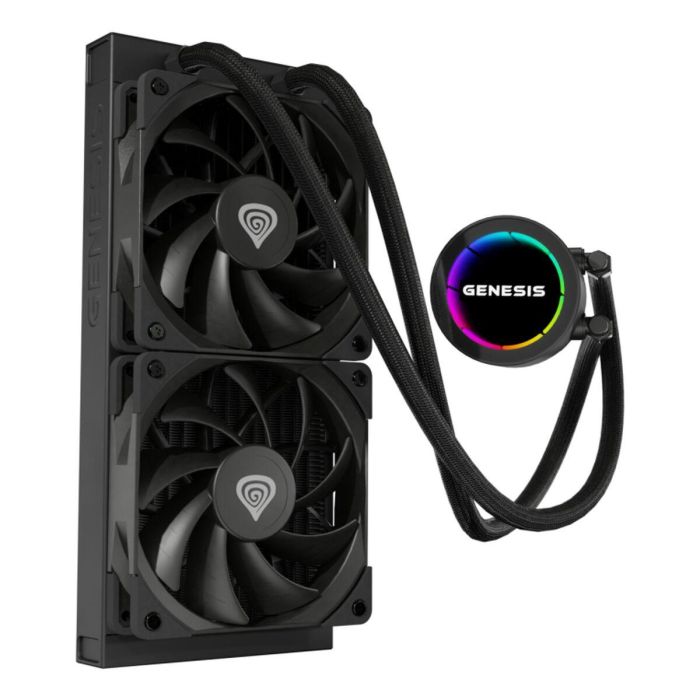 GENESIS NLG-2318 Kit de Refrigeración Líquida para Ordenador, Sistema de Refrigeración para Carcasa PC con 2 Ventiladores, Negro 7