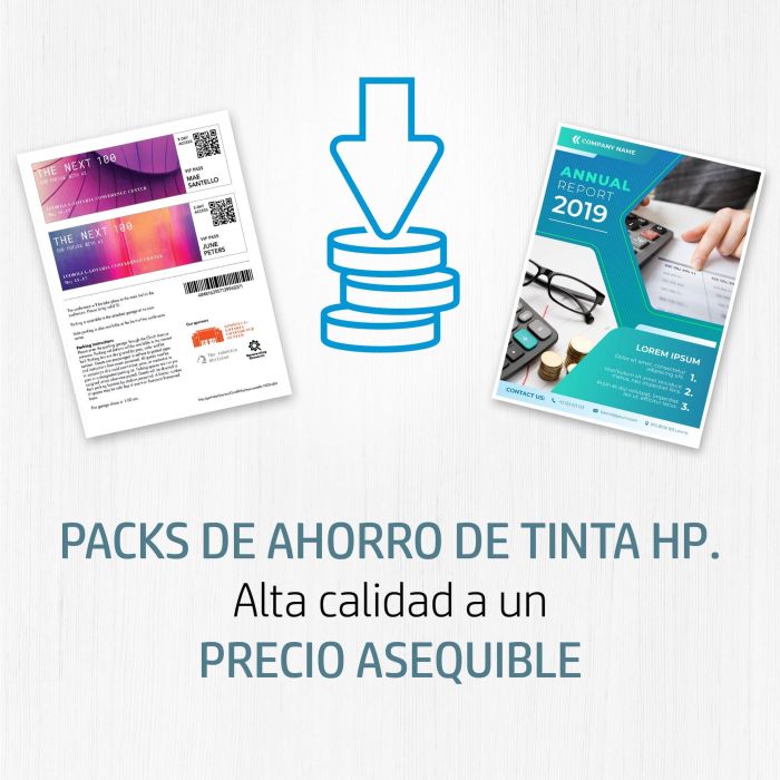 HP Cartuchos de Tinta Originales Pack 4 Unidades Nº 953 Negro, Cyan, Magenta, Amarillo para Officejet Pro 7700, 8200, 8700 Series 1