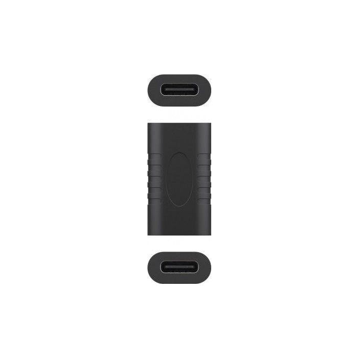 CoreParts USB-C(F) to USB-C(F) Adapter Upto 100W, Data transfer: 10Gpbs, 5V2A-20V2.25A Black, USB-C to USB-C adapter
