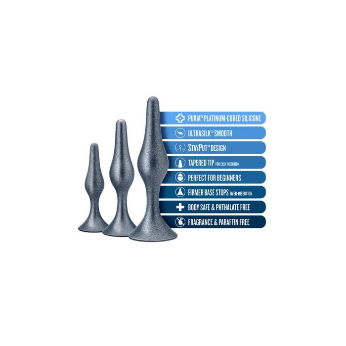 Plug Anal Blush Adventures Gris 3 Plug Anal Blush Adventures Gris 3
