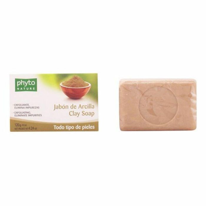Luxana Phyto Nature Jabón Natural Pastilla de Arcilla Verde Exfoliante Facial y Corporal 120g