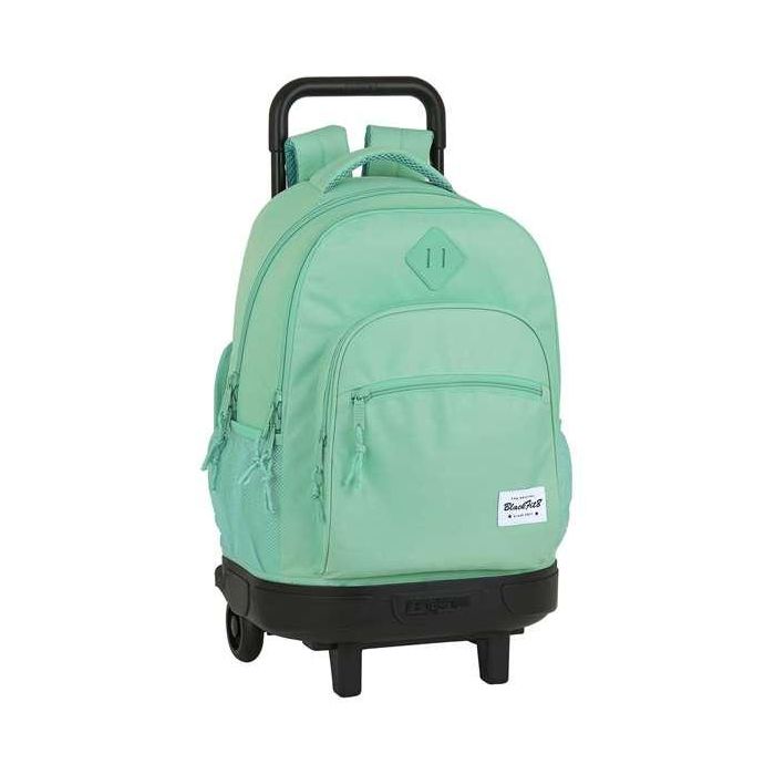 Mochila Escolar con Ruedas Compact BlackFit8 M918 Turquesa 33 X 45 X 22 cm