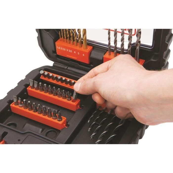 NEGRO Y DECKER Caja 50 accesorios taladrado atornillado A7232 1 NEGRO Y DECKER Caja 50 accesorios taladrado atornillado A7232 1