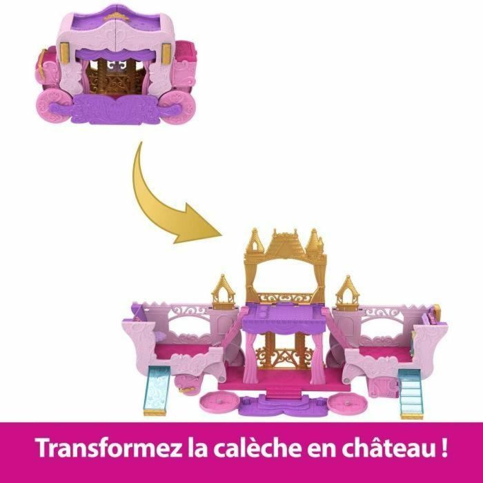 Disney Princess HWX17 Muñeca Aurora: Set con Caleche y Castillo en Caja 1