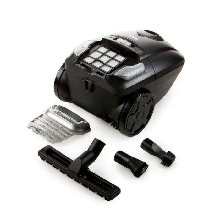 Domo DO7285S Aspiradora con Bolsa, 700W, 69 dB, Clase Energética A, Eficiencia Suelo Duro A, Filtración A, 3L, Gris 2