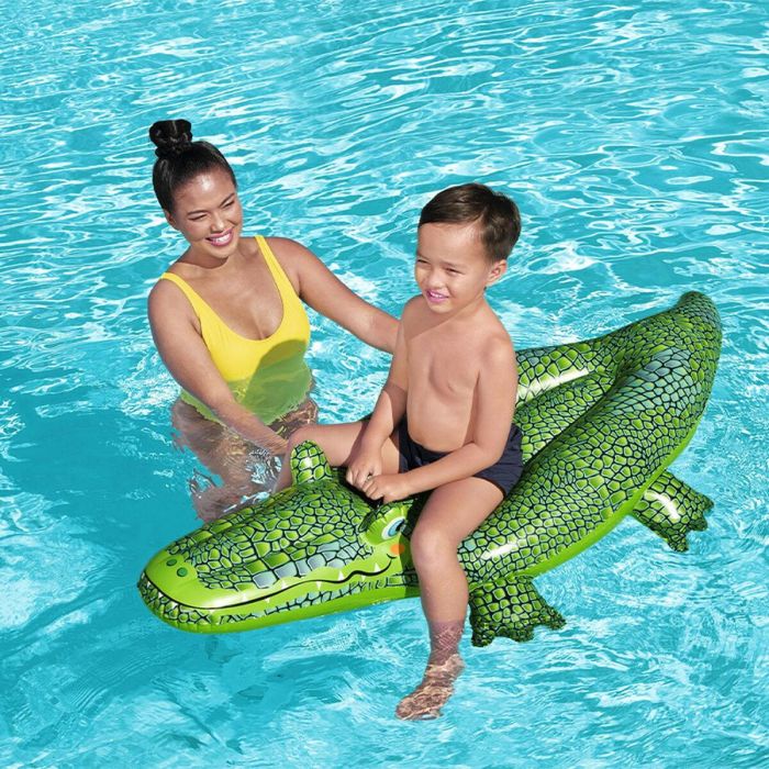Bestway Figura Hinchable Cocodrilo con Asas 152x71 cm +3 Años Playa y Piscina 41477 1
