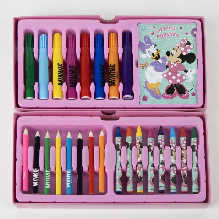 Cerdá Set Papelería Coloreable Minnie Maletín - Ideal para Niños +3 Años - 26x10x13 cm 5
