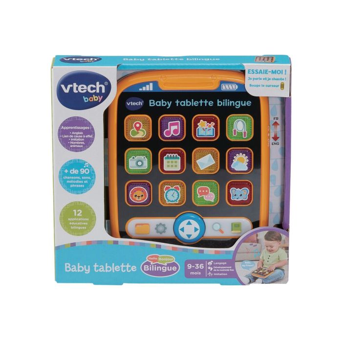 Vtech Baby Tableta Bilingüe para Bebé - Juguete Educativo con 12 Botones Iluminados, Francés e Inglés (9-36 meses) 13 Vtech Baby Tableta Bilingüe para Bebé - Juguete Educativo con 12 Botones Iluminados, Francés e Inglés (9-36 meses) 13