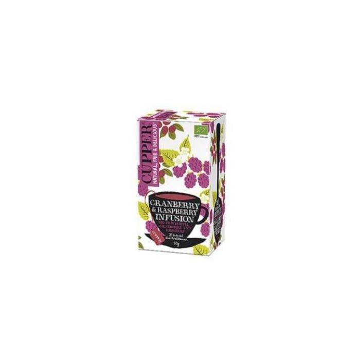 Bio Vega Infusión Arándano y Frambuesa Ecológica 20 Bolsitas para Calentar, con Hibisco y Rosa Mosqueta, Vegana